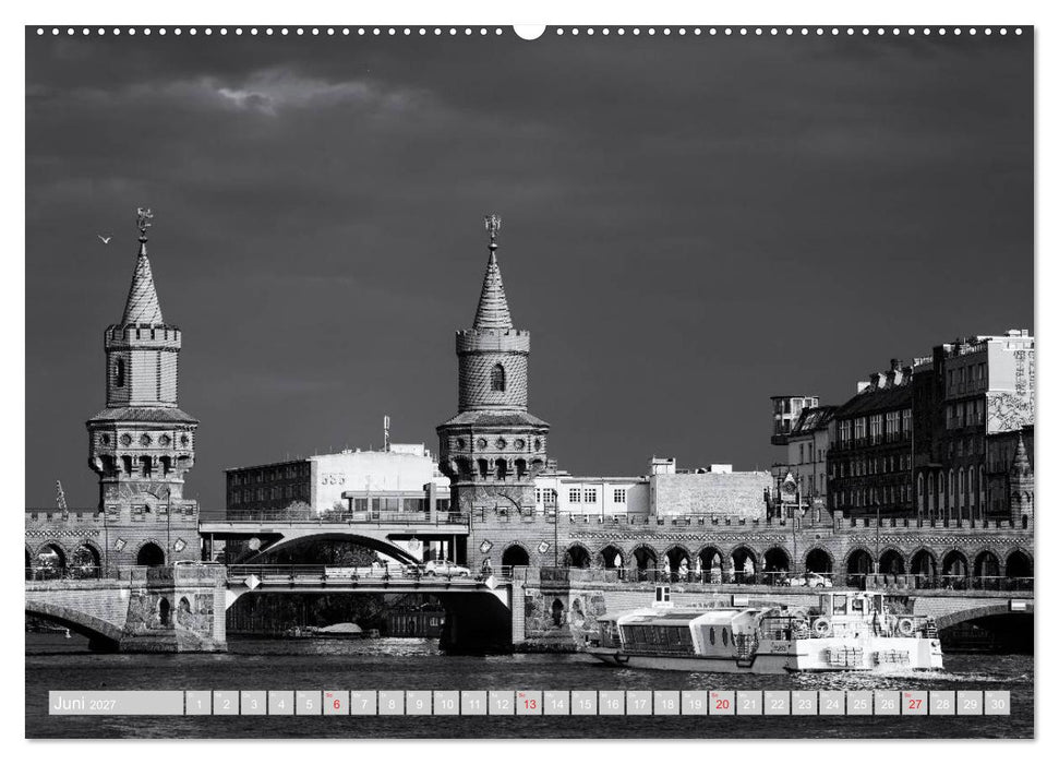 Berliner Ansichten in Schwarz und Weiß (CALVENDO Wandkalender 2027)