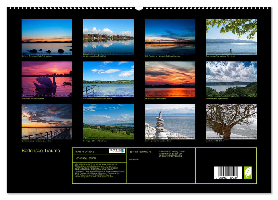 Bodensee Träume (CALVENDO Premium Wandkalender 2027)