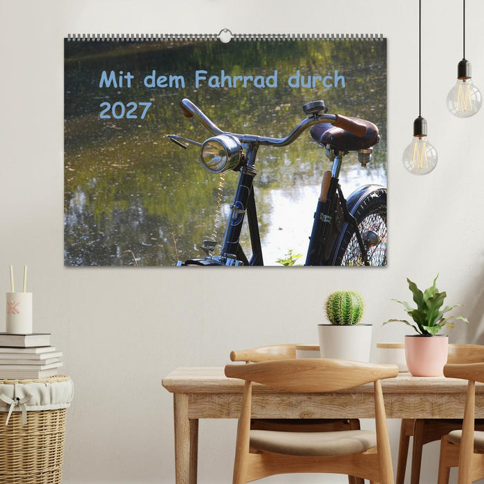 Mit dem Fahrrad durch 2027 (CALVENDO Wandkalender 2027)