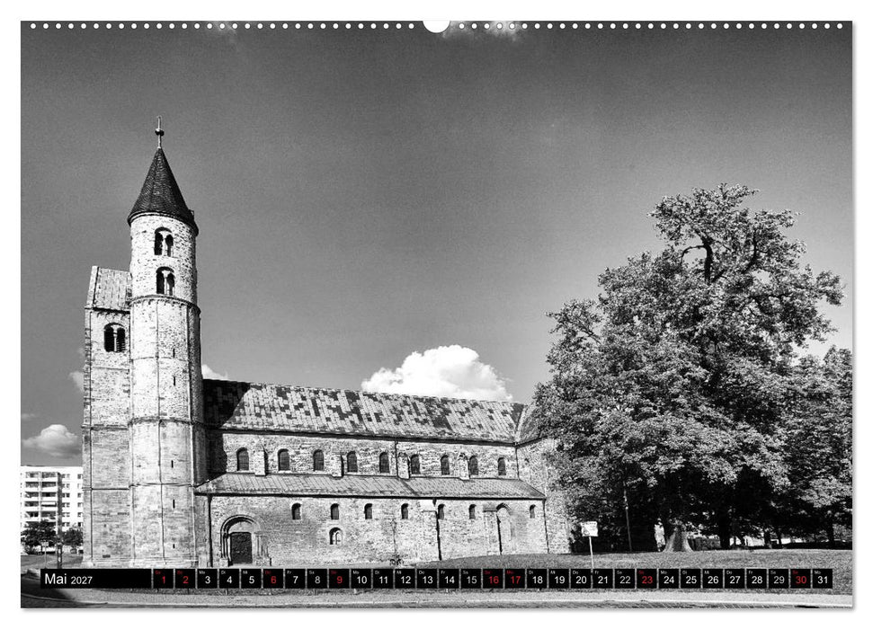 Magdeburg in Schwarz - Weiß (CALVENDO Premium Wandkalender 2027)