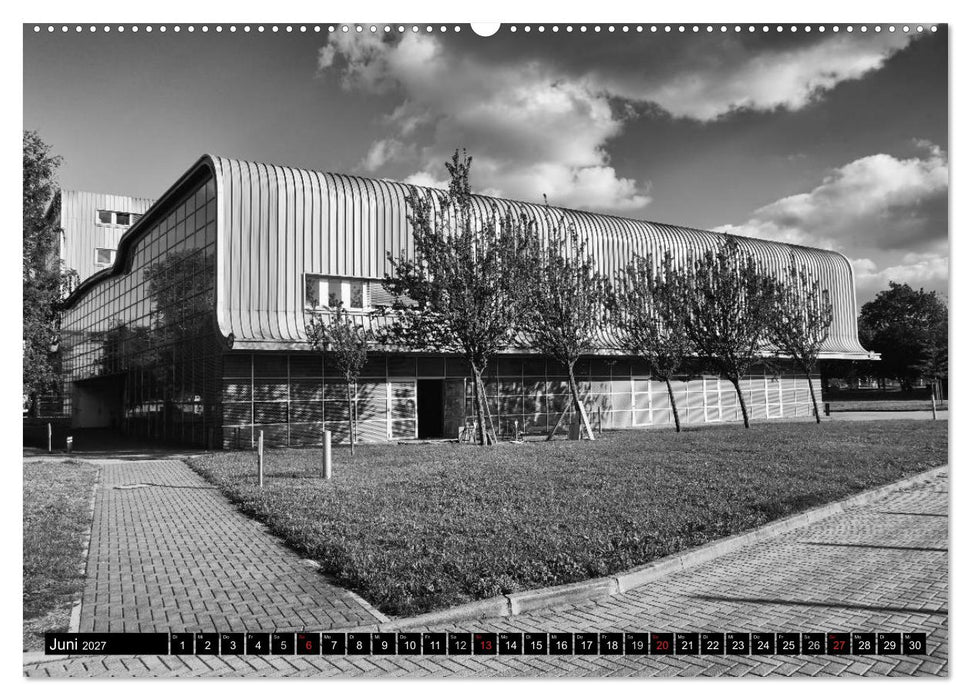 Magdeburg in Schwarz - Weiß (CALVENDO Premium Wandkalender 2027)