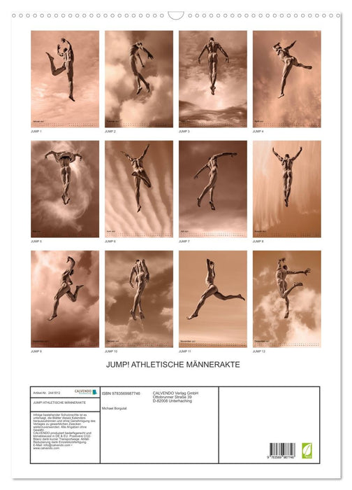 JUMP! ATHLETISCHE MÄNNERAKTE (CALVENDO Wandkalender 2027)