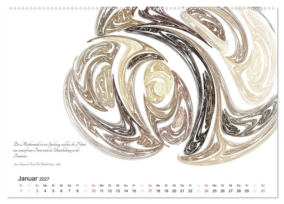 Mathematik - Grafiken und Zitate 2027 (CALVENDO Wandkalender 2027)
