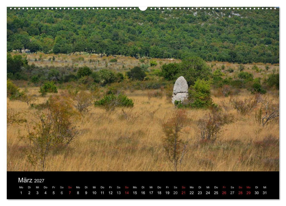 Frankreichs geheimnisvoller Süden - Dolmen und Menhire im Languedoc-Roussillon (CALVENDO Premium Wandkalender 2027)