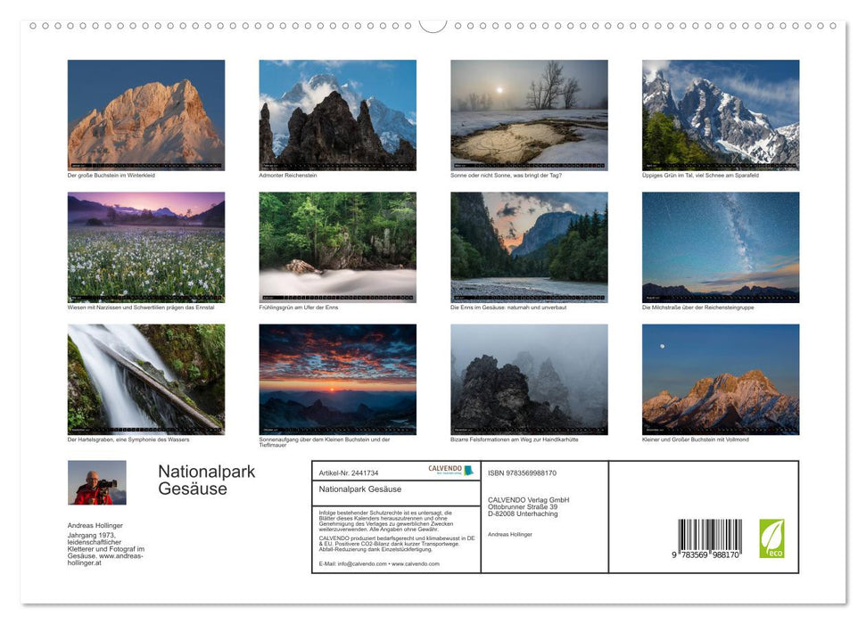 Nationalpark Gesäuse (CALVENDO Premium Wandkalender 2027)