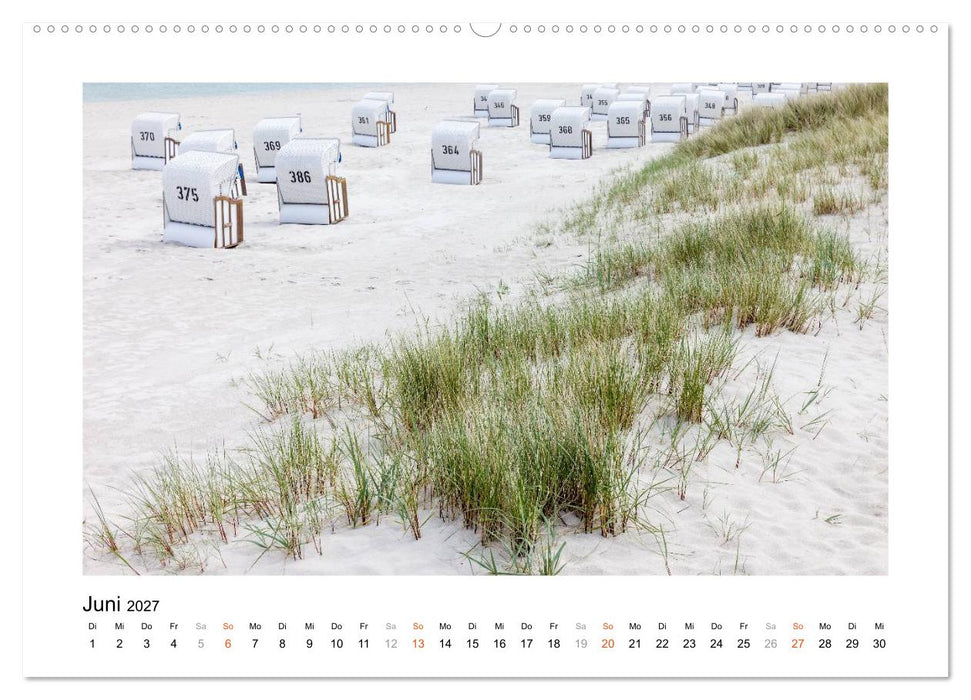 Strandkorb Idylle (CALVENDO Wandkalender 2027)
