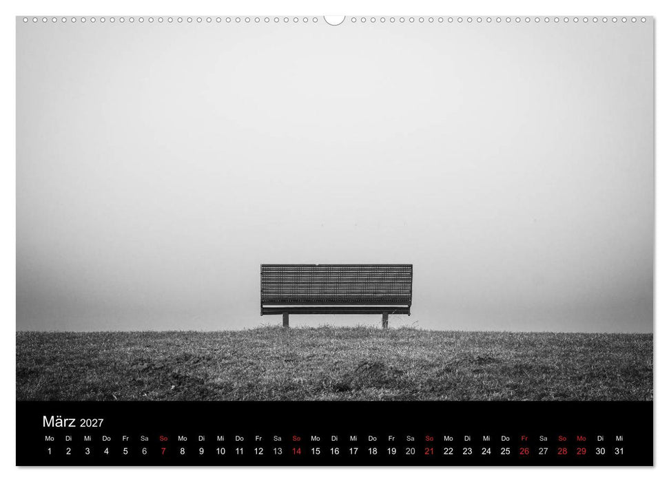 Monochrom 2027 (CALVENDO Wandkalender 2027)