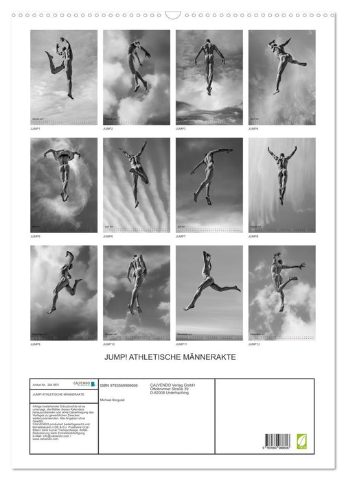JUMP! ATHLETISCHE MÄNNERAKTE (CALVENDO Wandkalender 2027)