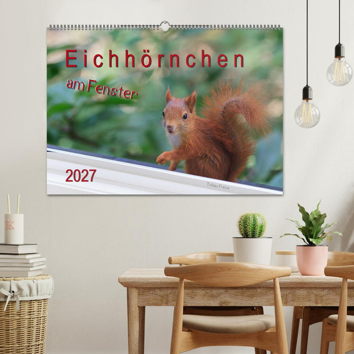 Eichhörnchen am Fenster (CALVENDO Wandkalender 2027)