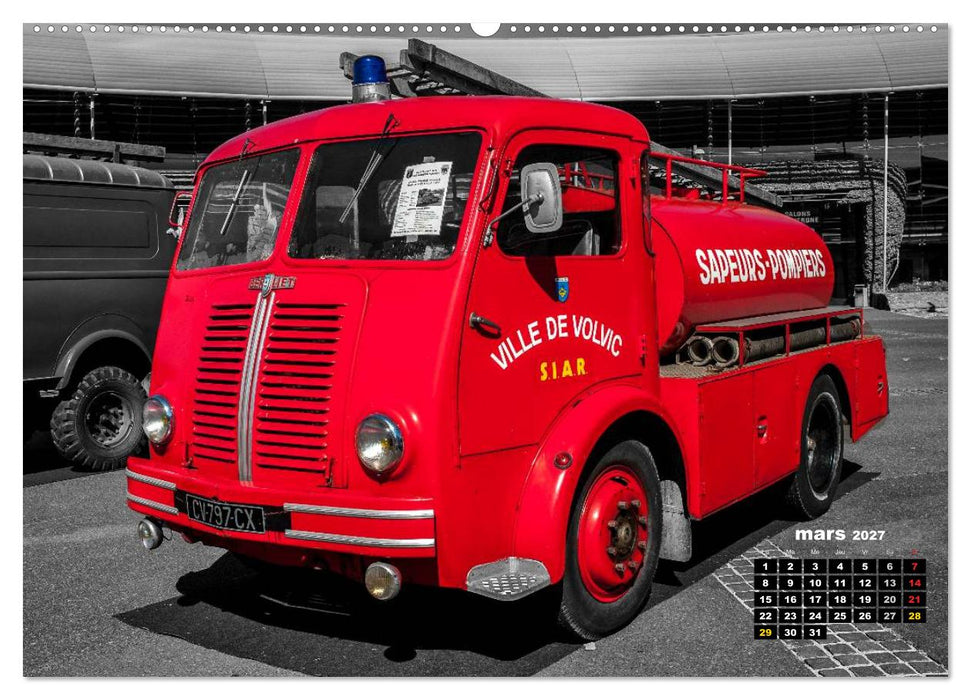 VÉHICULES de POMPIERS VINTAGE (CALVENDO Calendrier supérieur 2027)