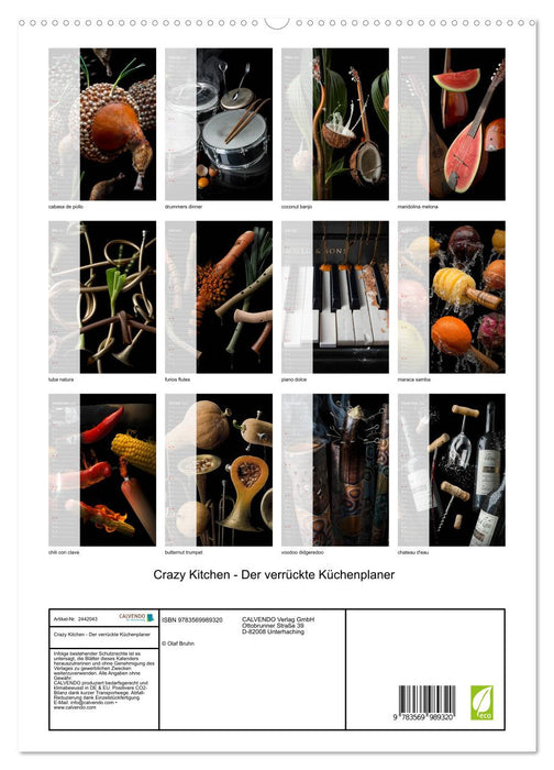 Crazy Kitchen - Der verrückte Küchenplaner (CALVENDO Premium Wandkalender 2027)