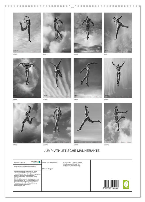 JUMP! ATHLETISCHE MÄNNERAKTE (CALVENDO Premium Wandkalender 2027)