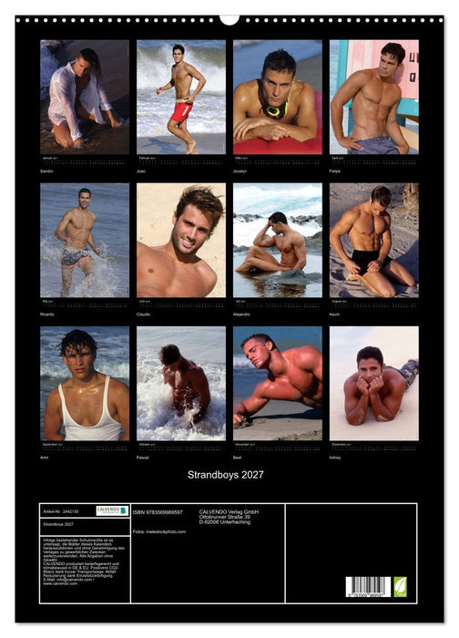 Strandboys 2027 (CALVENDO Wandkalender 2027)
