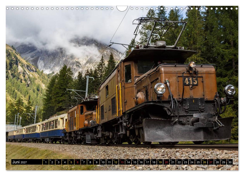 Rhätische Bahn 2027 (CALVENDO Wandkalender 2027)