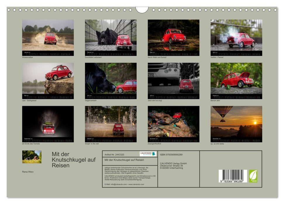 Mit der Knutschkugel auf Reisen (CALVENDO Wandkalender 2027)
