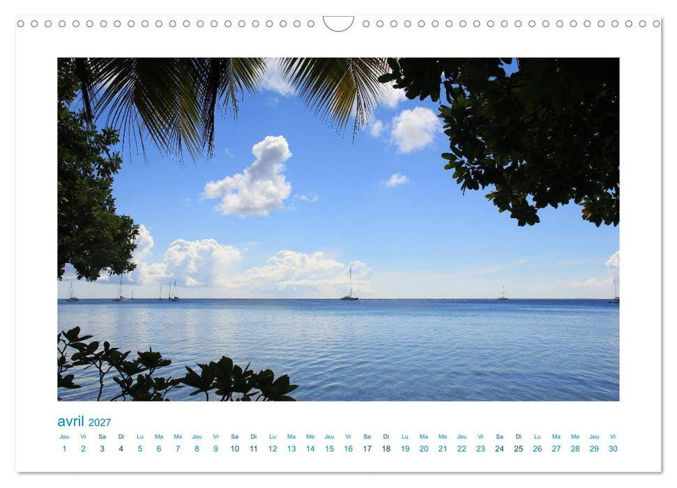 Polynésie française - des îles de rêve dans le Pacifique Sud (CALVENDO Calendrier mensuel 2027)