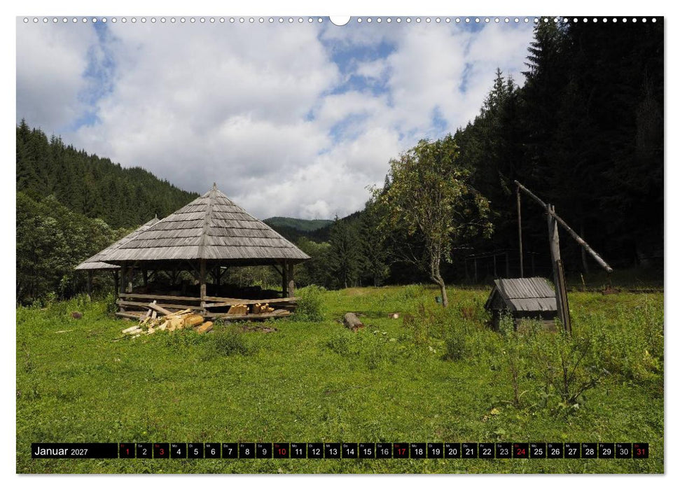 Entlang der Wassertalbahn - Auf schmaler Spur im Norden Rumäniens (CALVENDO Wandkalender 2027)
