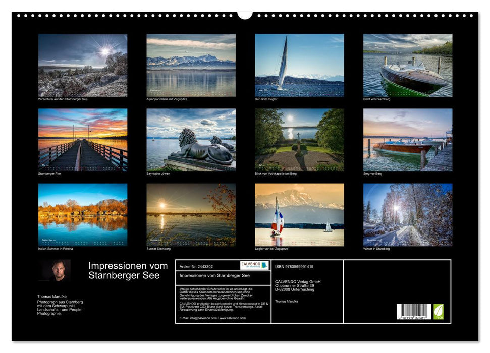 Impressionen vom Starnberger See (CALVENDO Wandkalender 2027)