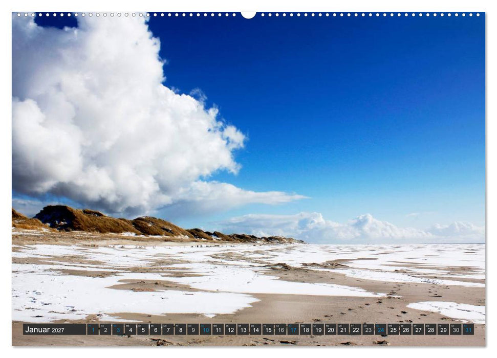Föhr und Amrum - Spaziergänge am Meer (CALVENDO Premium Wandkalender 2027)
