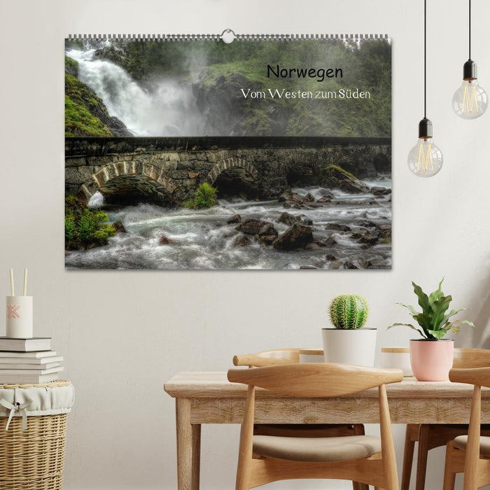 Norwegen - Vom Westen zum Süden (CALVENDO Wandkalender 2027)