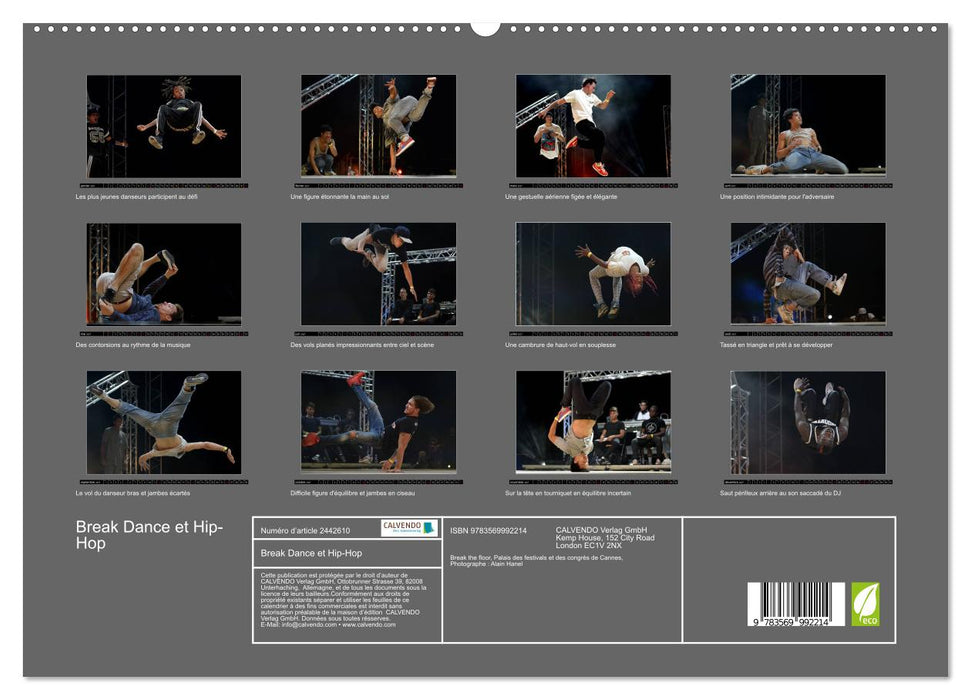 Break Dance et Hip-Hop (CALVENDO Calendrier supérieur 2027)