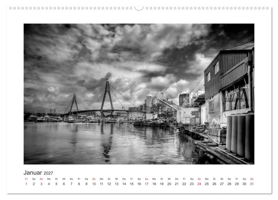 SYDNEY Monochrom (CALVENDO Premium Wandkalender 2027)