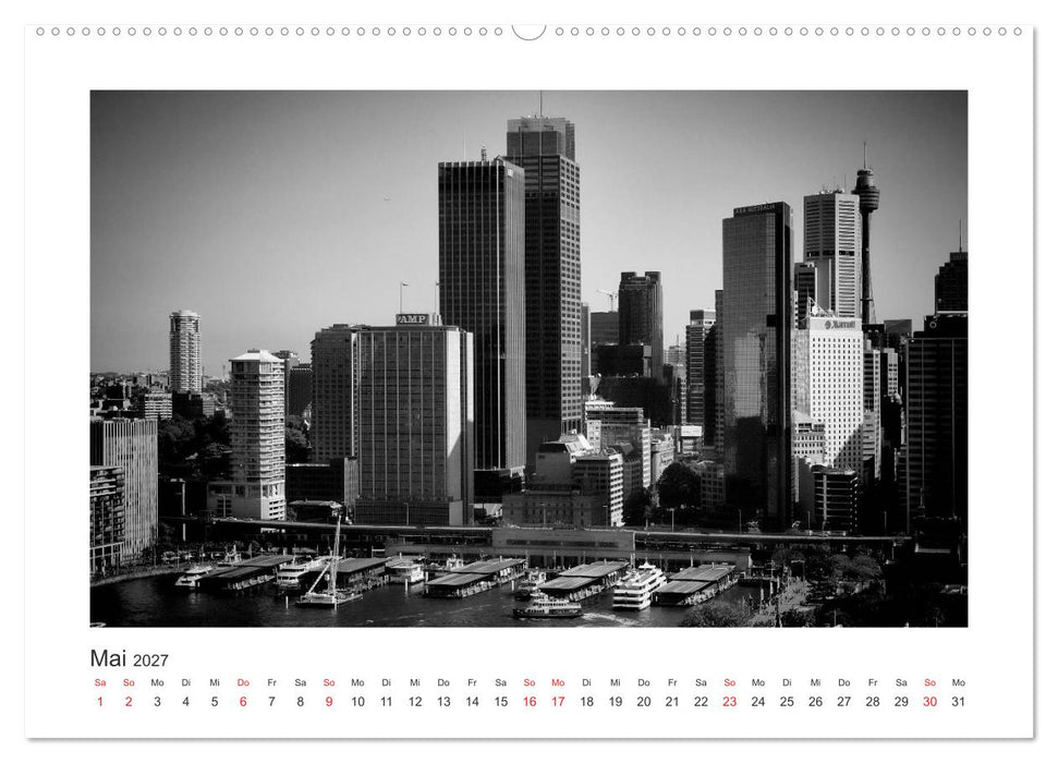 SYDNEY Monochrom (CALVENDO Premium Wandkalender 2027)