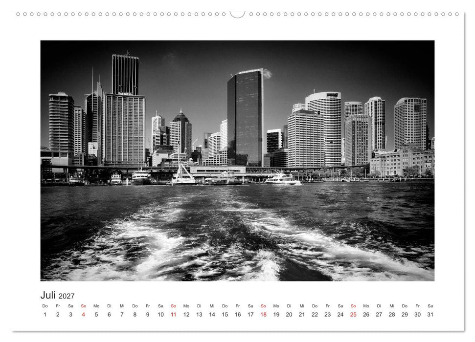 SYDNEY Monochrom (CALVENDO Premium Wandkalender 2027)