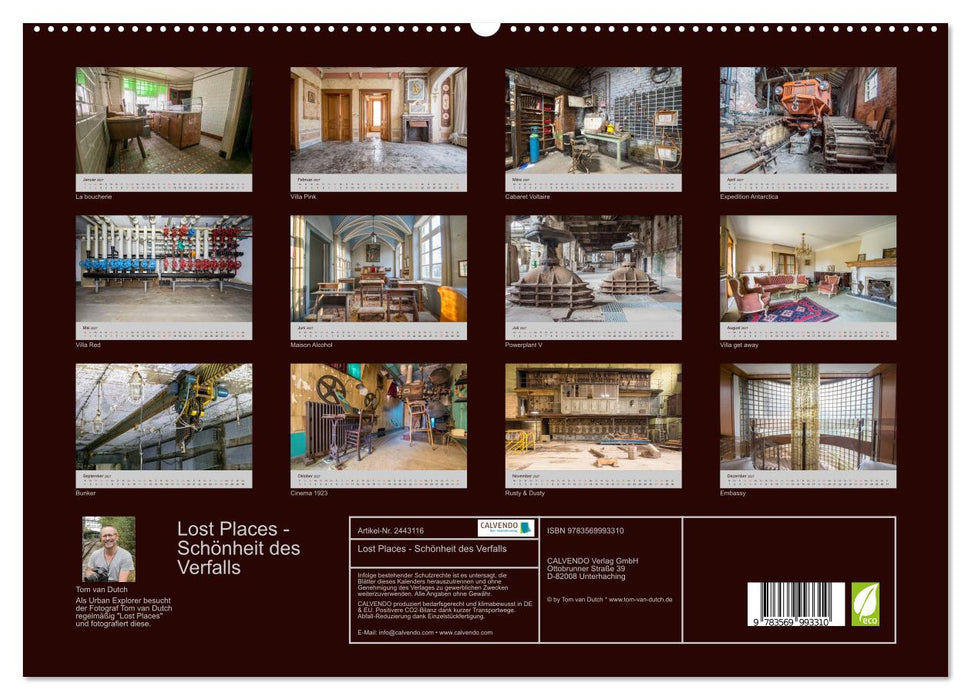 Lost Places - Schönheit des Verfalls (CALVENDO Premium Wandkalender 2027)