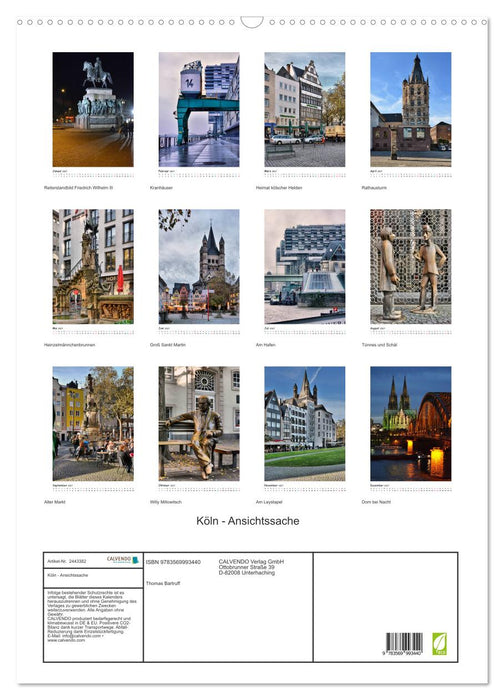Köln - Ansichtssache (CALVENDO Wandkalender 2027)