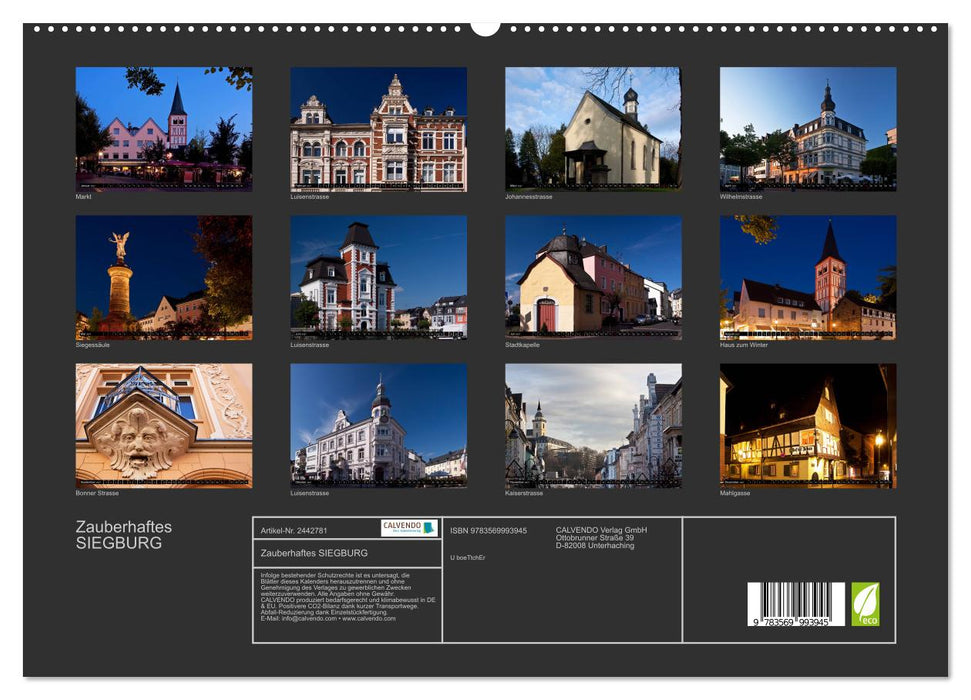 Zauberhaftes SIEGBURG (CALVENDO Premium Wandkalender 2027)