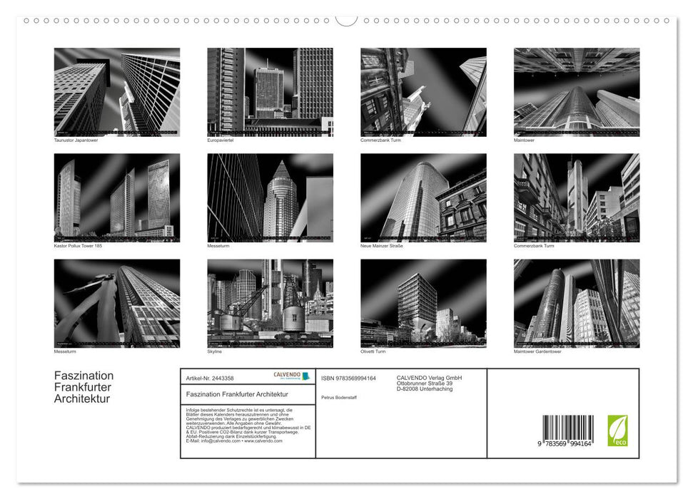 Faszination Frankfurter Architektur (CALVENDO Premium Wandkalender 2027)