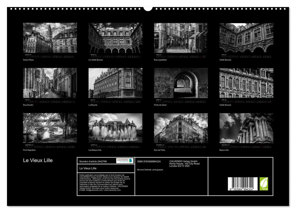 Le Vieux Lille (CALVENDO Calendrier supérieur 2027)