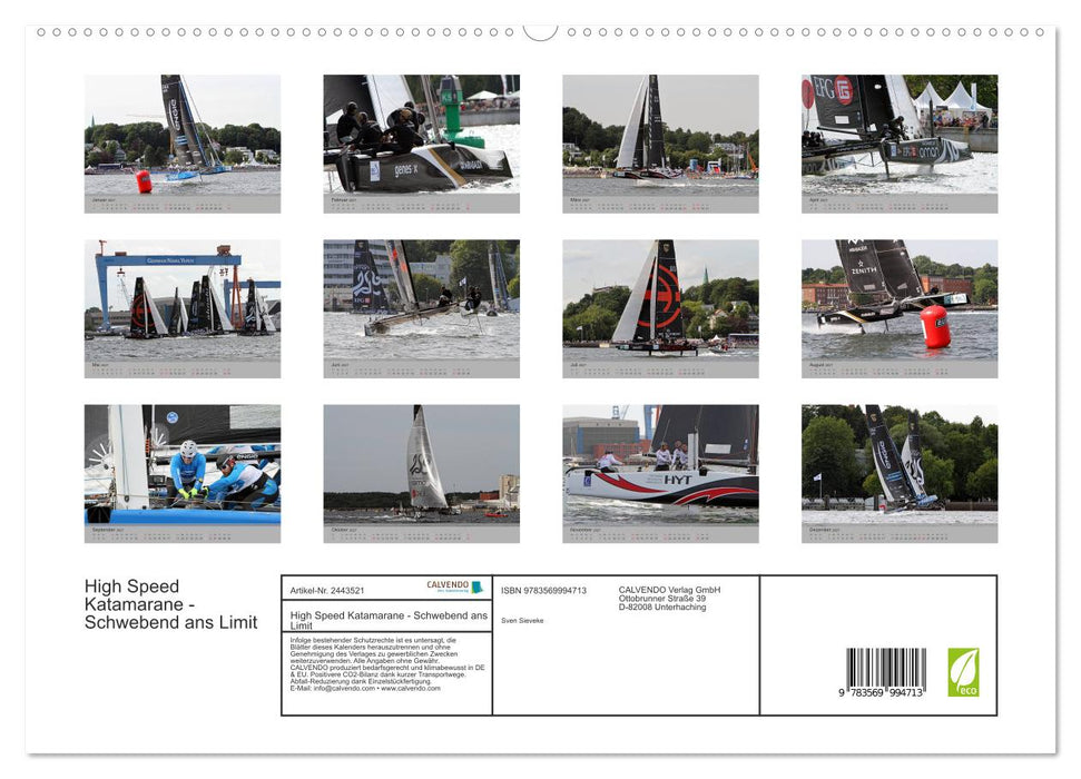 High Speed Katamarane - Schwebend ans Limit (CALVENDO Premium Wandkalender 2027)