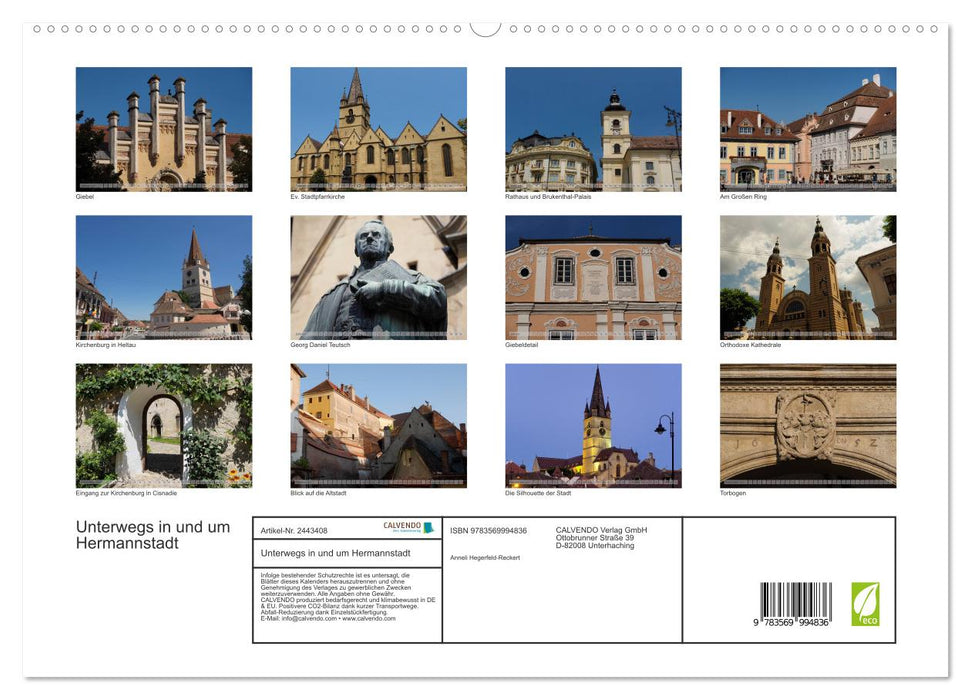 Unterwegs in und um Hermannstadt (CALVENDO Premium Wandkalender 2027)