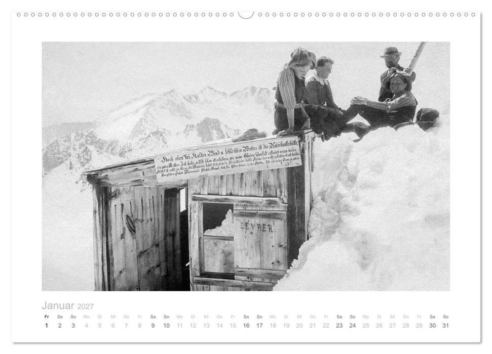 Gipfelstürmer - Bergsteigen in den Alpen (CALVENDO Wandkalender 2027)