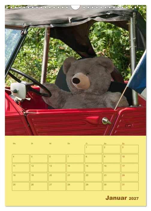 Bärenstarker Planer für das Jahr – Teddys (CALVENDO Wandkalender 2027)