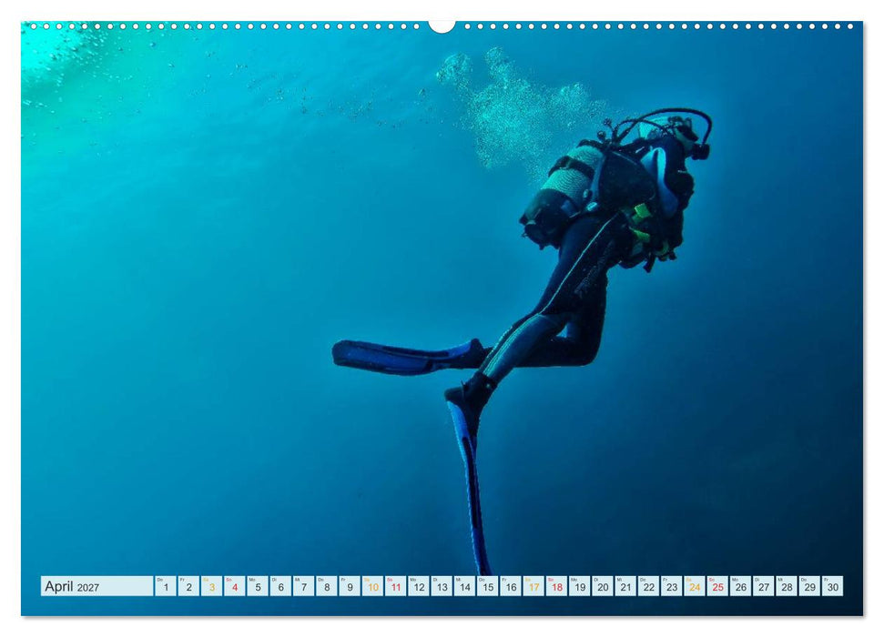 Tauchen - Abenteuer unter Wasser (CALVENDO Wandkalender 2027)