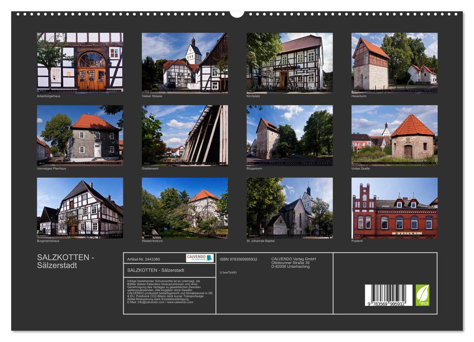 SALZKOTTEN - Sälzerstadt (CALVENDO Premium Wandkalender 2027)