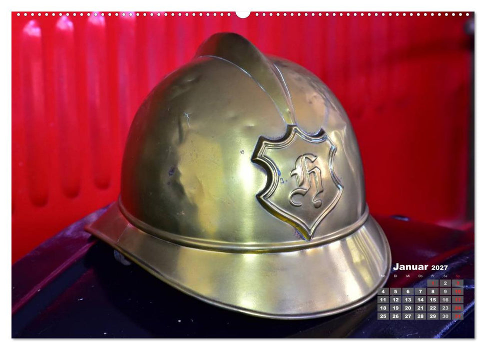 Historische Feuerwehrhelme (CALVENDO Wandkalender 2027)