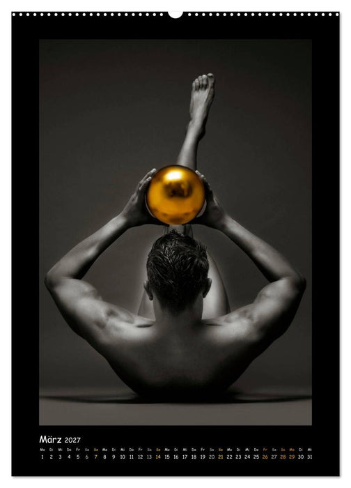 Golden Ball - Männer Akte (CALVENDO Premium Wandkalender 2027)