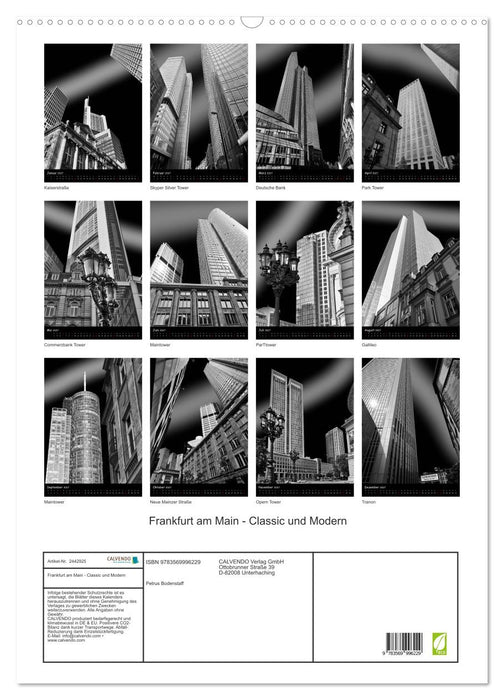 Frankfurt am Main - Classic und Modern (CALVENDO Wandkalender 2027)