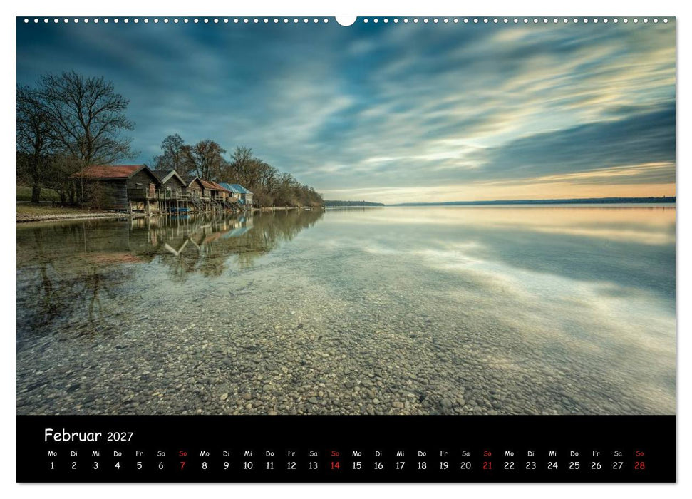 silent minutes - Lichtstimmungen im 5-Seen-Land (CALVENDO Wandkalender 2027)
