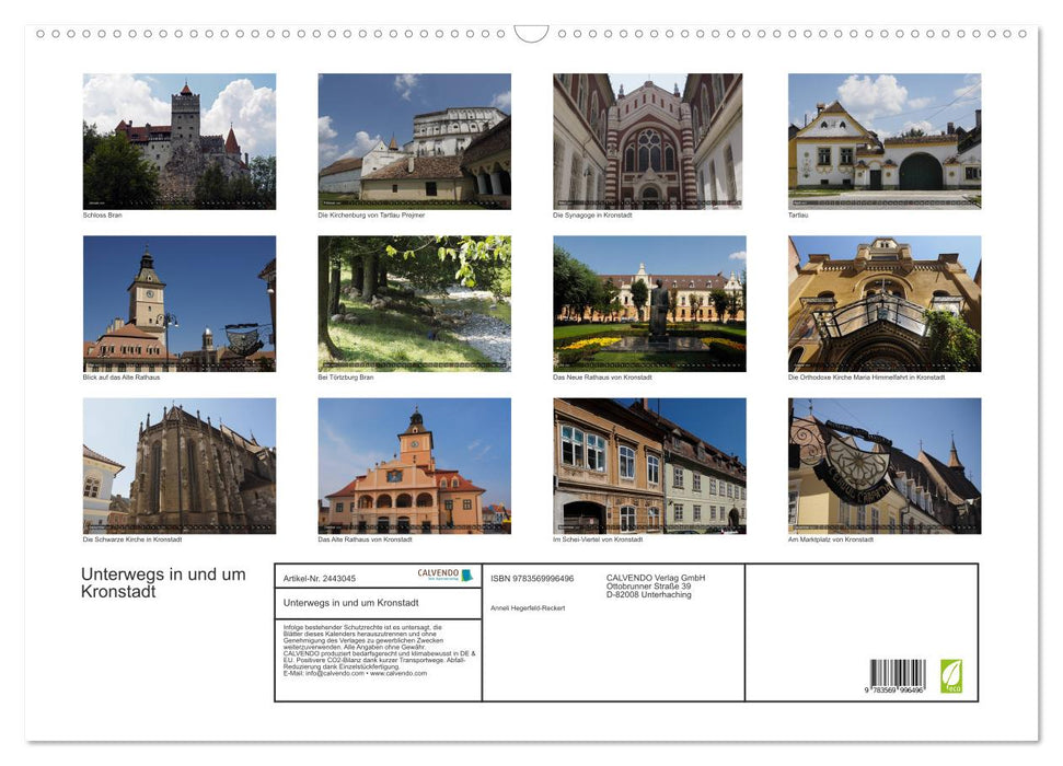 Unterwegs in und um Kronstadt (CALVENDO Wandkalender 2027)