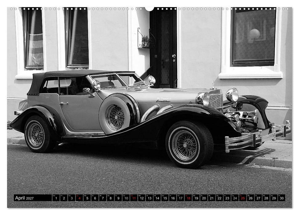 Automobile vergangener Jahrzehnte (CALVENDO Wandkalender 2027)