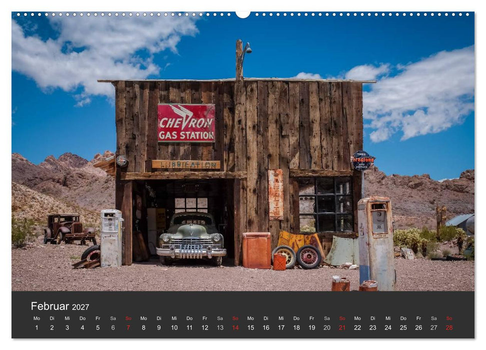 Vergessene Zeitzeugen entlang der Route 66 (CALVENDO Wandkalender 2027)