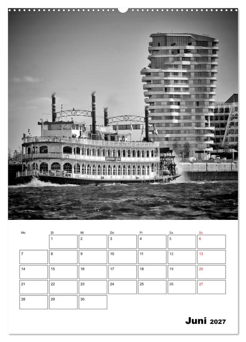 HAMBURG Monochrome Ansichten (CALVENDO Wandkalender 2027)