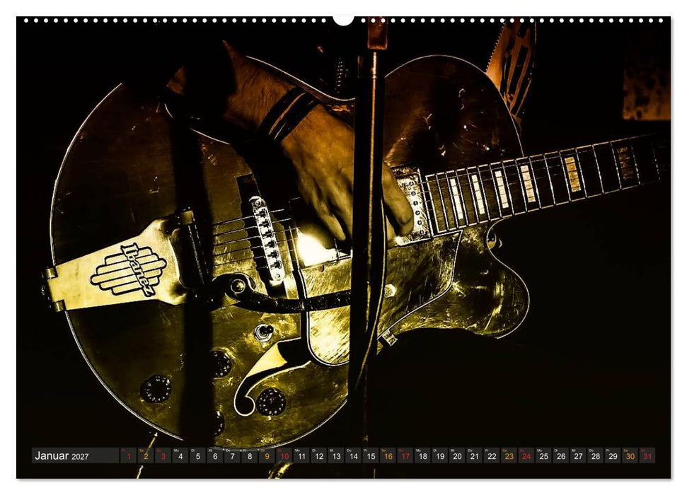 E-Gitarren - einfach cool (CALVENDO Wandkalender 2027)
