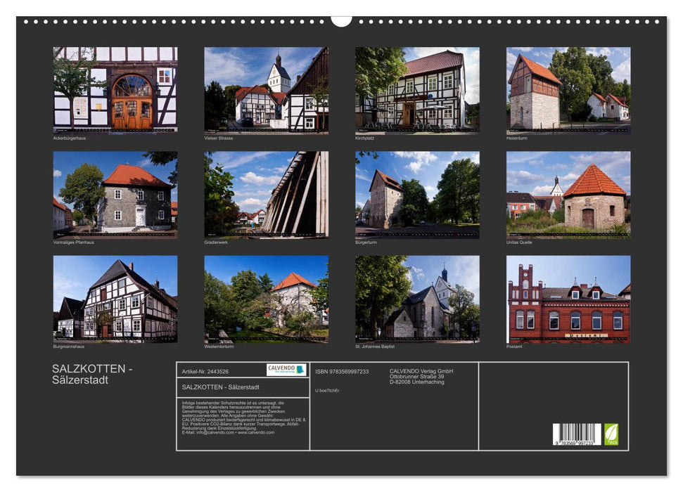 SALZKOTTEN - Sälzerstadt (CALVENDO Wandkalender 2027)