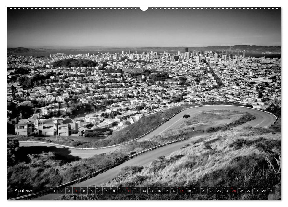 SAN FRANCISCO Monochrome Ansichten (CALVENDO Premium Wandkalender 2027)